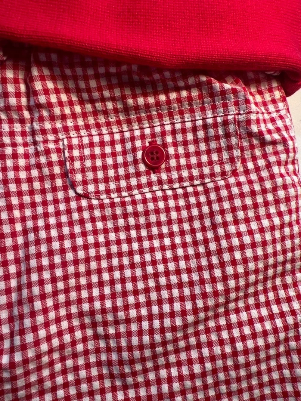 Sarah Louise Boys Red Gingham Polo - Short Sleeve Top & Shorts 18M​